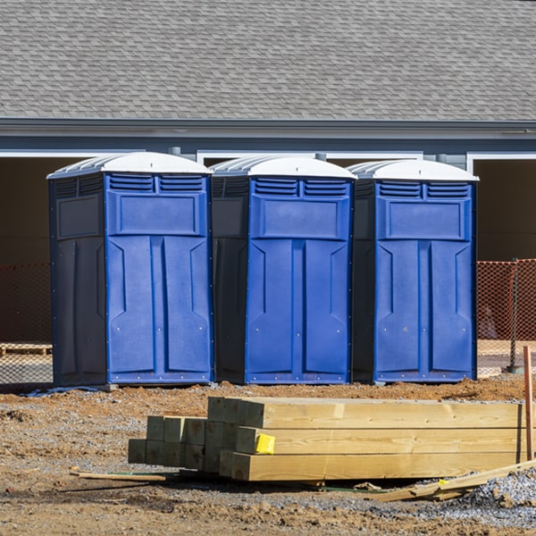what is the expected delivery and pickup timeframe for the porta potties in Thompsontown